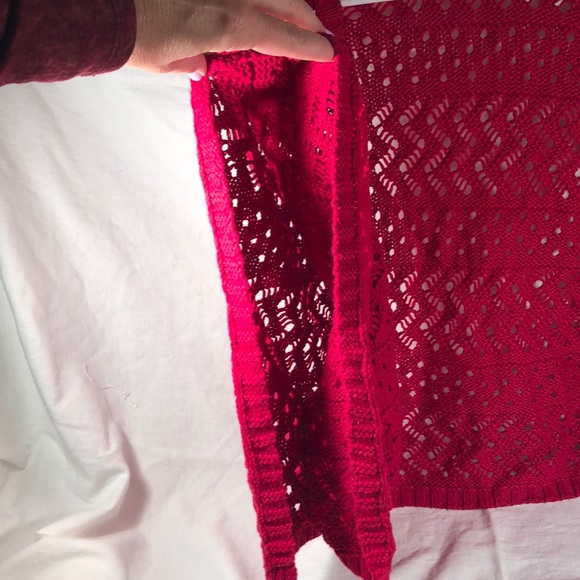 Girls 12 Justice Poncho sweater - Picture 4 of 4